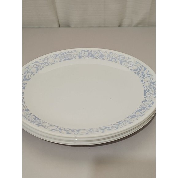5 Corelle Sea and Sand Dinner Plates 10 1/4" light blue beige floral - Picture 8 of 9